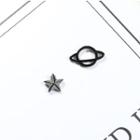 Non-matching Planet & Star Stud Earring