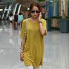Slit-side Long T-shirt