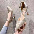 High-heel Dorsay Sandals