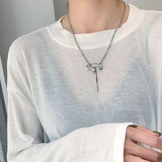 925 Sterling Silver Smiley Pendant Necklace Smiley Pendant Necklace - One Size
