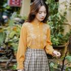 Embroidered Blouse Curcumin - One Size