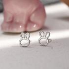 925 Sterling Silver Rabbit Earring R640 - One Size