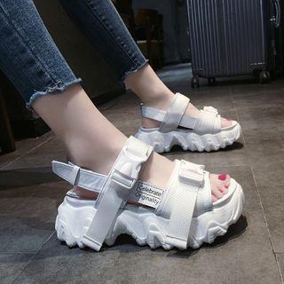 Platform Chunky Buckled Sandals