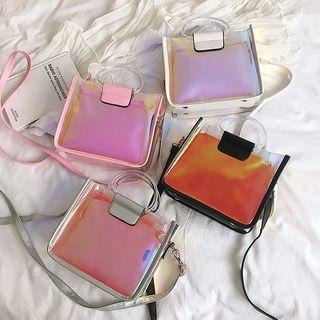 Iridescent Pvc Crossbody Bag