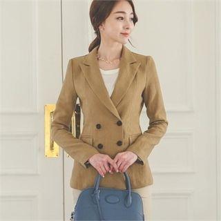 Double-breasted Slim-fit Linen Jacket