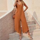 Spaghetti-strap Open Back Jumpsuit