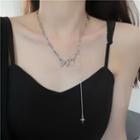 Star Pendant Butterfly Pendant Alloy Necklace Necklace - Silver - One Size
