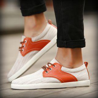Canvas Panel Sneakers