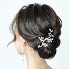 Wedding Branches Rhinestone Hair Comb Silver - One Size