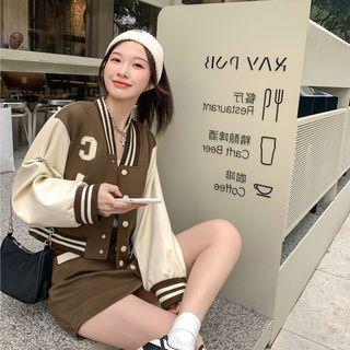 Baseball Jacket / A-line Skirt