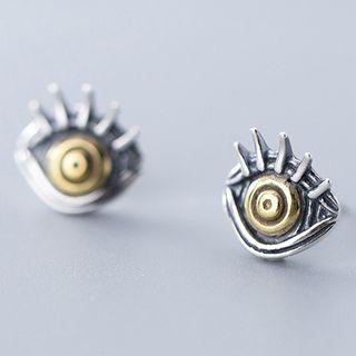 925 Sterling Silver Eye Earring 1 Pair - S925 Silver - Earring - One Size