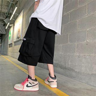 Straight Cut Cargo Pocket Shorts