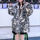 Paisley Print Fleece Zip Jacket