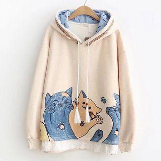 Cartoon Printed Hoodie