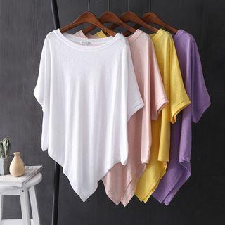 Irregular Hem Short-sleeve T-shirt