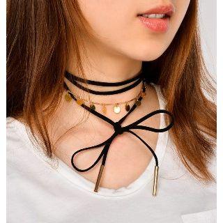 Lace-up Double-chain Necklace