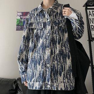 All-over Print Denim Jacket