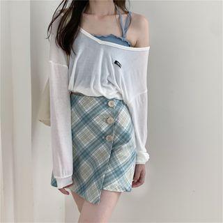 Long-sleeve T-shirt / Strappy Top / Skirt