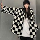 Checkerboard Fleece Jacket