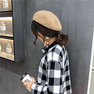 Plain Fleece Beret Hat
