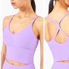 Open Back Cropped Sports Camisole Top