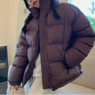 Padded Jacket Coffee - One Size