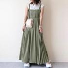 Midi Overall Dress Green - One Size