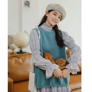 Twisted Plain Sweater Vest