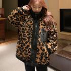 Leopard Print Long-sleeve Jacket Leopard - One Size