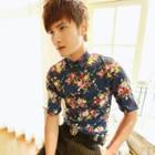 Short-sleeve Floral Shirt