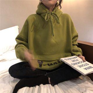 Lettering Pocket Oversized Hoodie