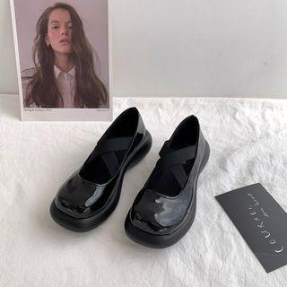 Platform Square Toe Mary Jane Shoes