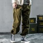 Plain Tie Cuff Pants