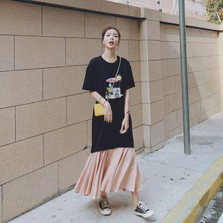T-shirt Panel Mermaid Dress