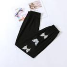 High-waist Butterfly Print Sports Pants