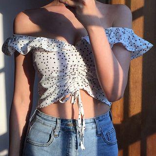 Cold Shoulder Crop Top