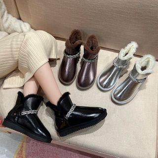 Platform Rhinestone Snow Boots