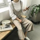 Patch-pocket Wide-leg Jumper Pants