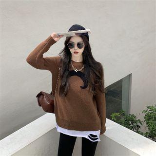 Patterned Sweater / Long-sleeve T-shirt