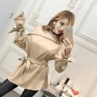 Long-sleeve Off-shoulder Lace-up Top