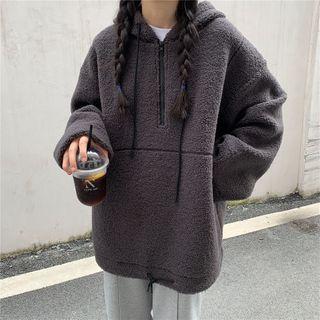 Shearling Zipped Hoodie