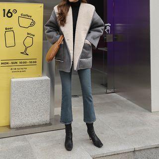 Fleece Lined Semi Boot-cut Jeans