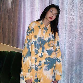 Splash Print Denim Jacket