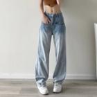 Low Rise Gradient Pocket Loose-fit Jeans