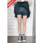 Inset Under Shorts Pleated Mini Skirt