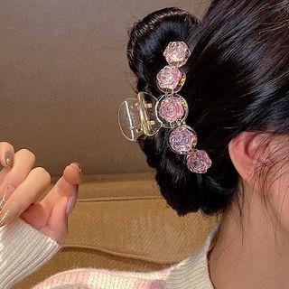 Floral Acrylic Hair Claw
