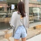 Cutout-back Oversized T-shirt