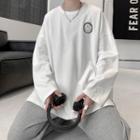 Long Sleeve Smiley Print T-shirt