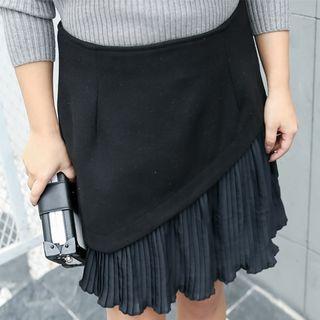 Frill Panel A-line Skirt