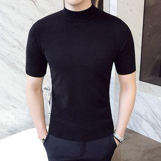 Short-sleeve Mock-neck T-shirt / Set